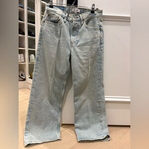 Women’s Re/Done light blue wide leg jeans size 25
